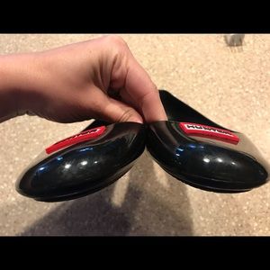 Hunter rain flats size 8